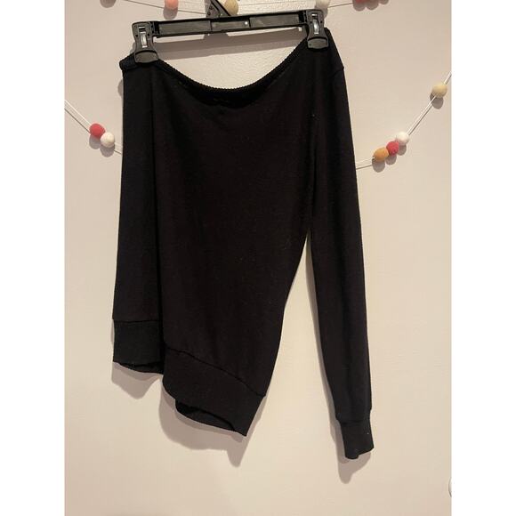 Abercrombie & Fitch Soft Half Sleeve Black Sweater - Picture 6 of 7